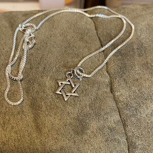 Silver Star Pendant Necklace